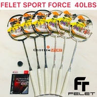 Original FELET SPORTFORCE 40LBS Sport Force Badminton Racket