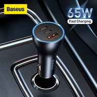 Baseus 65W USB Car Charger Type C Quick Charge QC 4.0 PD 3.0 Fast Car Charging Charger For iPhone 13 12 Xiaomi Samsung Oppo Vivo