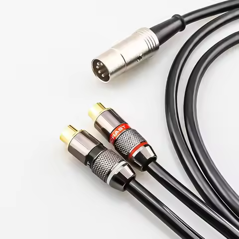 5-Pin Din Male to 2-RCA Female Jumper Cable For BO, Naim Systems