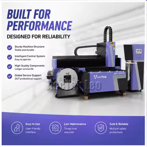 High Quality Sheet Metal Fiber Laser Cutting Machine 6000W CNC Fiber Laser Cutter Tube Laser Cutting