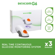 [11.11 Exclusive] Dexcom G6 - 3x Sensors + FREE 1x Transmitter & Overpatch + Free Dexcom Towel