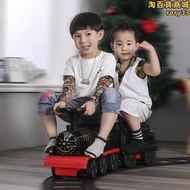 越誠可坐人小火車電動軌道車兒童嬰兒學步玩具溜娃神器3歲