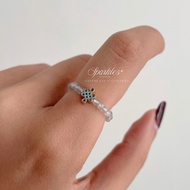 Knot1 Labradorite with Mystic Knot Ring w/ sizes