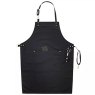 MONOLOG DRILL Kitchen APRON APRON for Women Men Work APRON - Black