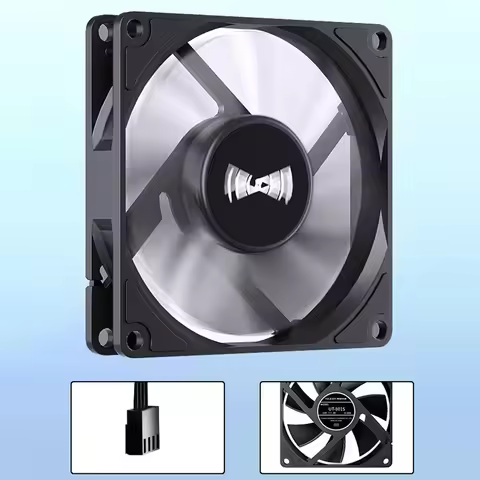 1Pc For PC Case Cooling Ventilator Teucer UT-8015 8CM Chassis Fan Slim 15mm Thickness 12V/4Pin PWM F
