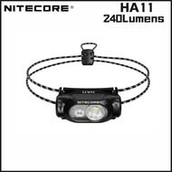 NITECORE HA11 Ultar Lightweight Dual Beam AA Headlamp 240Lumens IP66 Waterproof Headlight