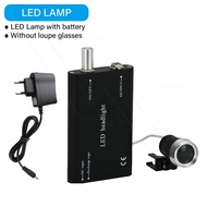 3.5X LED Dental Magnifying Glass Dental Binocular Adjustable Angle Dental Surgery Glasses LED Headli