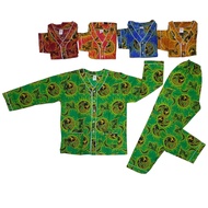 KATUN (L) BAGAN WHO-API BATIK PAJAMAS FULL LONG SLEEVE SUPER PREMIUM COTTON FABRIC MJ.LIONG