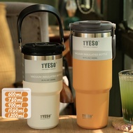 Thermos Cup Ice Master Cup Large Capacity Stainless Steel Thermos Cup Car Coffee Cup Portable Straw 