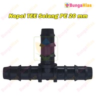 20mm PE Hose TEE 20mm Water Hydroponic Irrigation Connection Connector PE20-04