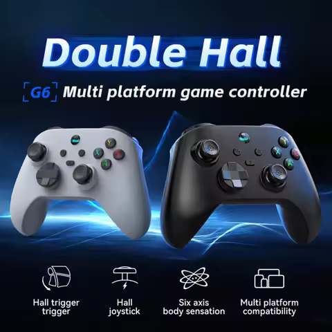 G6 Wireless PC Controller, Bluetooth Game Controller-- Hall Effect Joystick for Windows PC, Nintendo