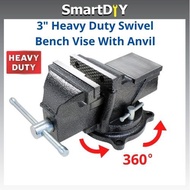 3'' (75mm) Heavy Duty Swivel Base Bench Vise / Heavy Duty Bench Vise / Swivel Bench Vice / Bench Vis
