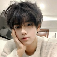 rambut palsu lelaki Rambut palsu hitam, rambut pendek lelaki, versi Korea, lelaki tampan, penutup be