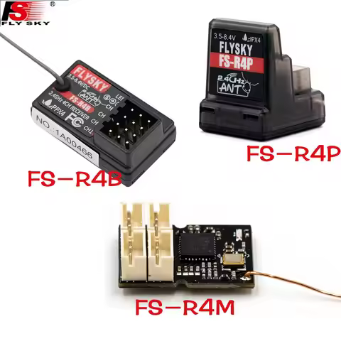 Flysky FS-R4M FS-R4P FS-R4B 2.4G 4CH ANT Protocol RC Receiver PWM for FS-G7P ST8 MG41 RC Car