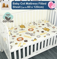M&B 100% cotton Baby Mattress Cover / Baby Bedsheet (fit up to 60 x 120cm) Cadar Baby Cot / Cadar Ti
