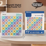 Digital Huilong Dao Sliding Puzzle Game Magnetic Blocks Educational Toys for Primary School Students