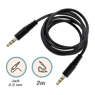 Special Offer: 3-pole 3.5mm Audio Cable, Aux Audio Cable, 2m Long, 2-Head 3.5mm Male Jack Audio Cabl