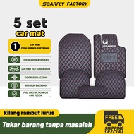 SOARFLY Car Carpet Universal Anti-Slip Car Mats Set for  Wira Axia Saga Blm Perodua Waja City Hrv 汽车