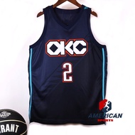 Hot Pressed Men's 2025/26 Oklahoma City Thunder Shai Gilgeous-Alexander Navy Blue Basketball City Je