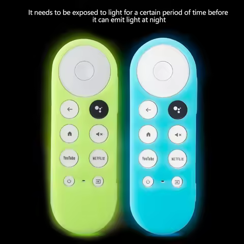 Silicone Case Fit for Chromecast for Google TV 2020 Voice Remote Shockproof Protective Cover for Goo