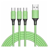 Three-In-One Macaron Fast Transmission Charging Cable 3 in 1 cable fast charging (Single Item) [NB2]