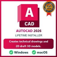 AUTOCAD Version 2026 Windows/MacOS Fast Response Latest Lifetime Use