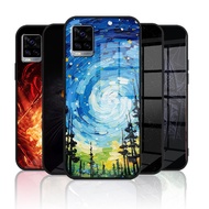 Glass Casing for VIVO V20 V20pro v2021 v2040 v2025 Shockproof Case Tempered Glass Back & Soft Silico