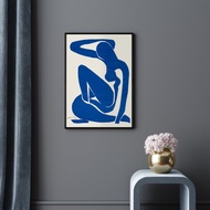 馬蒂斯_藍色裸女I - 野獸派大師名作系列/藍色剪紙風格/藍色藝術