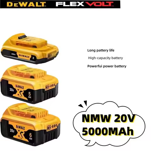 NEW Durable Original DeWALT 20V 6.0Ah 5Ah battery,for DeWALT Power Tool withCharger,large capacity, 