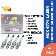 【100% ORIGINAL】NGK 6774 Laser Iridium Spark Plug For Vios/ Camry/ City/ Accord/ Jazz/ Fit