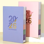 2026New English Schedule Book Planner A5Gold Stamping Notebook Planner Calendar In Stock S NQ4O