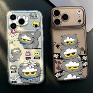 Apathy-faced gray cat phone case for iPhone 17Air/16/15PLUS/14/13pro Max/12/11/7/8 Soft transparent 