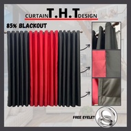 X3 Ready Made Curtain Siap Jahit, LANGSIR RAYA MIX COLOUR Kain Tebal (Free Eyelet / Free Ring )Blackout 85%