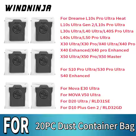 Dust Bag For Dreame L10s Pro Ultra Heat L30s Ultra L40 Ultra L50 Pro Ultra X30 X40 X50 Ultra S30 Pro