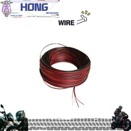 HONG Krx -1Roll Red & white Double Cable Wire 2core soft wire led monitoring 1METER