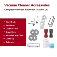 Roborock Qrevo Curv/Edge Series Vacuum Parts | Brush Set, HEPA Filter, Mop Pad | Compatible Replacem