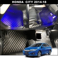 ยางปูพื้นรถยนต์ HONDA CITY (2014-19) ลายDIAMOND ยางปูพื้นรถยนต์EVA เต็มคัน