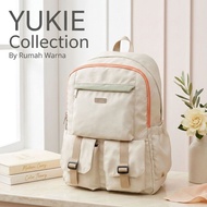 Rumahwarna Canvas Backpack 15 inch Laptop Bag Size 29 x 12 x 42 cm YUKI Olive