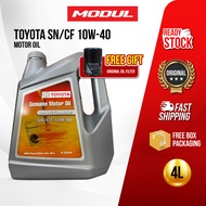 TOYOTA 10w40 SEMI🔥🔥I🔥PROMO🔥🔥ENGINE OIL SN/CF 10W-40 + Free Toyota Oil Filter Motor Oil Car Oil Engine Minyak Motor