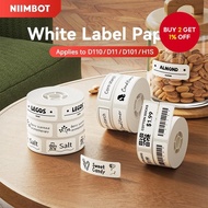 NIIMBOT Thermal Label Roll 2PK - 8-15mm White Waterproof Self-Adhesive Name Stickers for D11/D110/D1