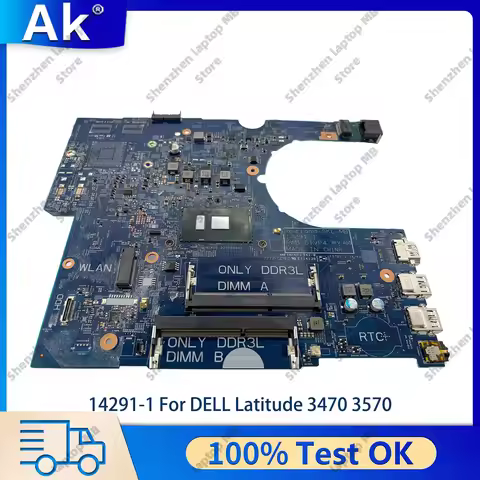 14291-1 Mainboard For DELL Latitude 3470 3570 with i3 i5 i7 CPU CN-0P5M6K 0YKP8M 0VWFGF XHXH4 100% F