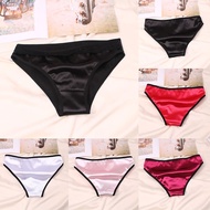 Cozy Silk Satin Women's Gstring Thong Underwear Panties M~XL Colorful Assortment