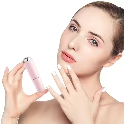 Skin Care Serum Absorption Mini Eye Massager Wand Battery Operated Facial Serum Absorption Tool Meta