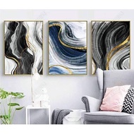 1 SET (3 PSC with wood frame printing canvas painting )