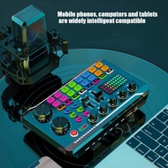 Live External Sound Card, Bluetooth 5.0 Voice Changer, 16 Types of Sound Effects, 6 Modes Mixer for Phones, PC, Tablets
