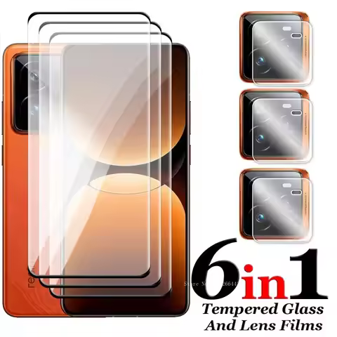 6 IN 1 Tempered Glass For Realme GT 7 Pro Lens Film 3D Curved Full Cover Screen Protector For Realme