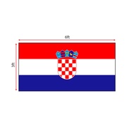 Croatia Flag 3x6ft, Bendera Croatia 3x6ft, Polyester