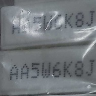 5 watt resistor chalk/ 6K8 2R2 5R6 120 10 220 33 8K2 10k 1K2 5K6 100 680 1K5 470 ohm