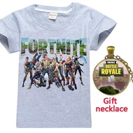 cartoon Fortnite boys t shirt clothes girls  tops 2018 summer Minecraft kid t shirts funny t shirts