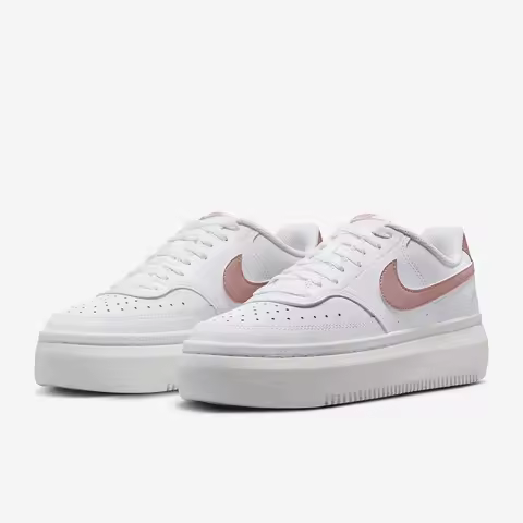 Nike Official Genuine Court Vision Alta Women's Thick-Sole Casual Sneakers DZ5394-102